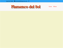 Tablet Screenshot of flamencodelsolaz.com